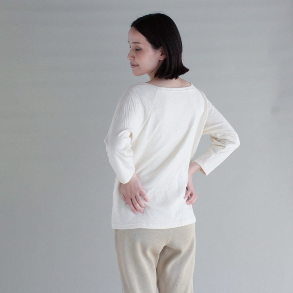 7分丈ラグランTシャツ/オーガニックコットン