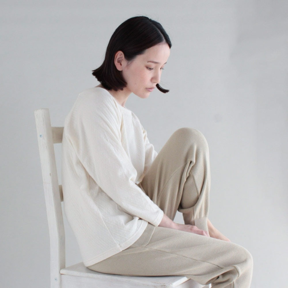 7分丈ラグランTシャツ／オーガニックコットン